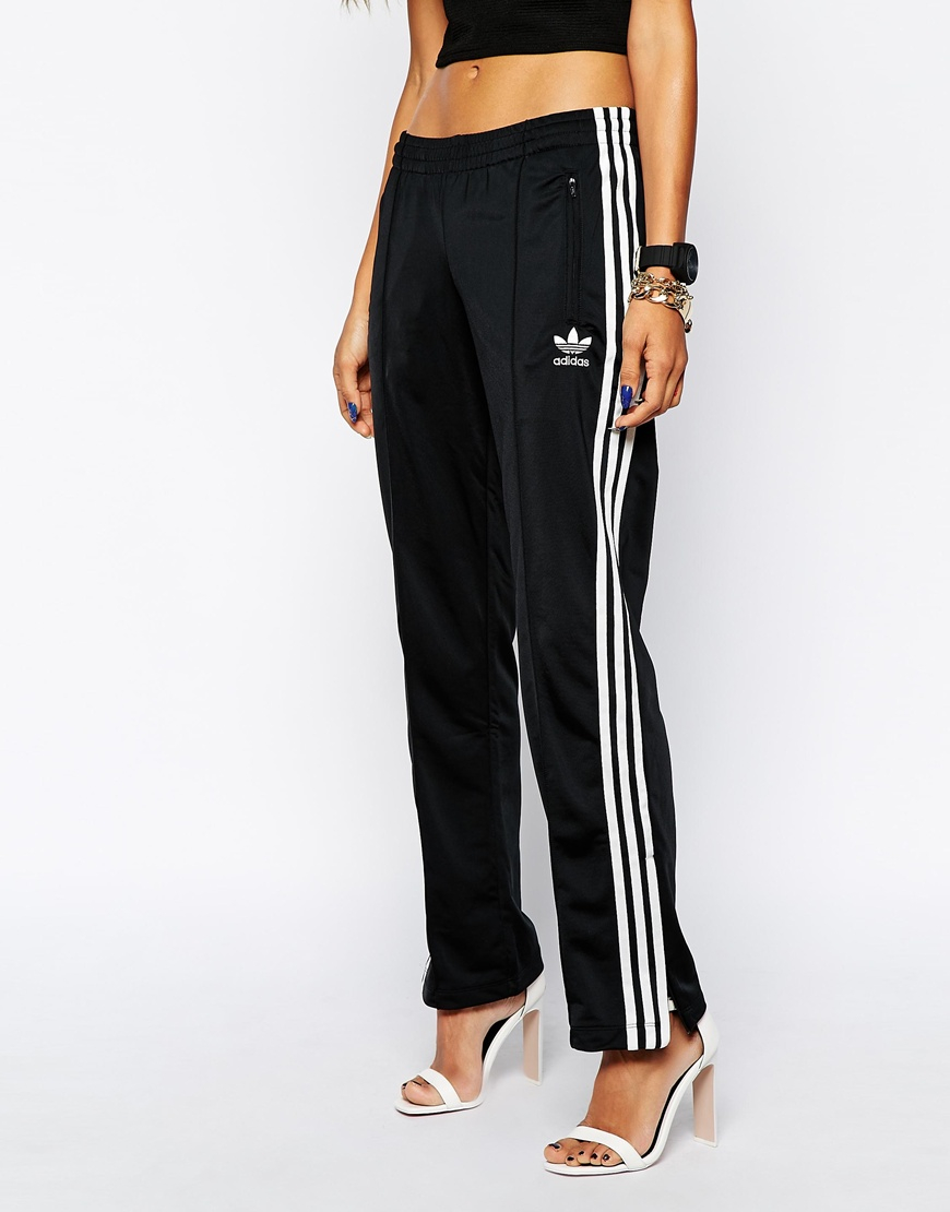 Adidas Originals 3 Stripe Sweat Pants in Black | Lyst