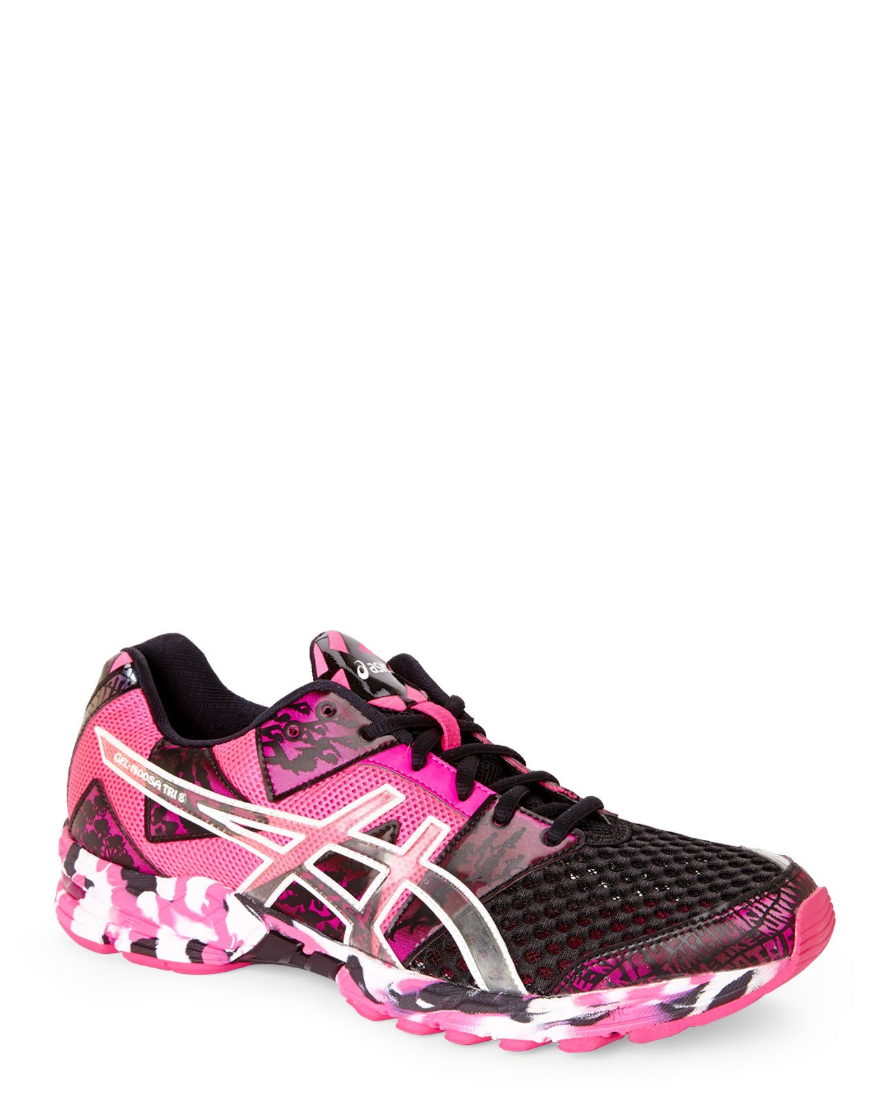 Lyst - Asics Pink & Black Noosa Tri-8 Sneakers in Pink