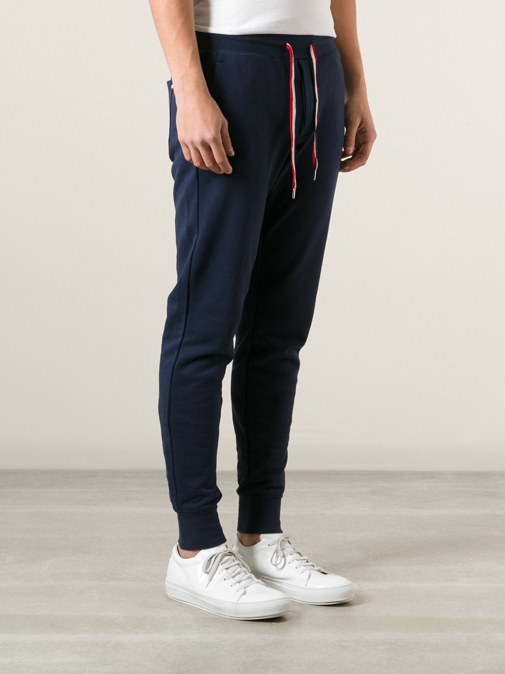 Moncler Slim Fit Track Pants in Blue for Men - Lyst