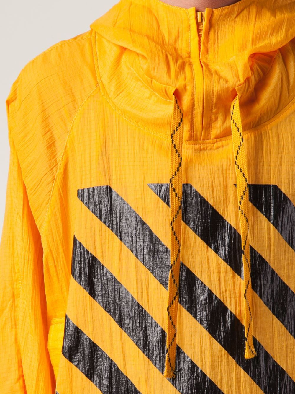 Off-white c/o virgil abloh Windbreaker Jacket in Yellow for Men | Lyst