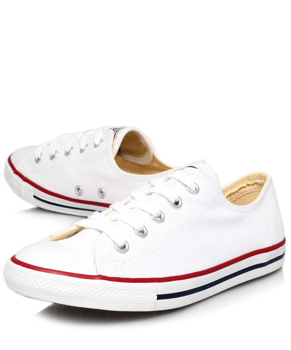 Converse White Chuck Taylor Dainty Low Trainers in White for Men | Lyst