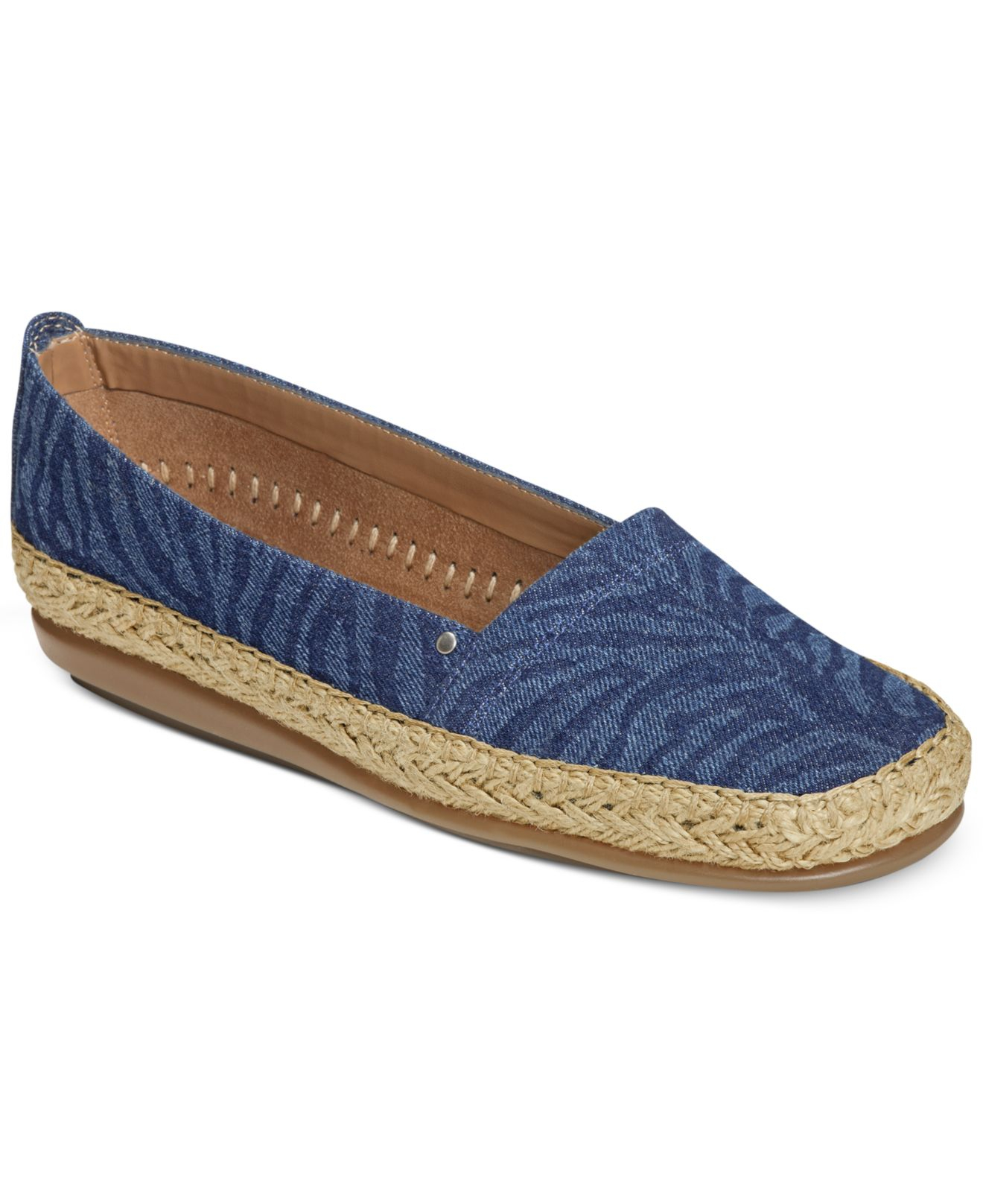 blue flat espadrilles