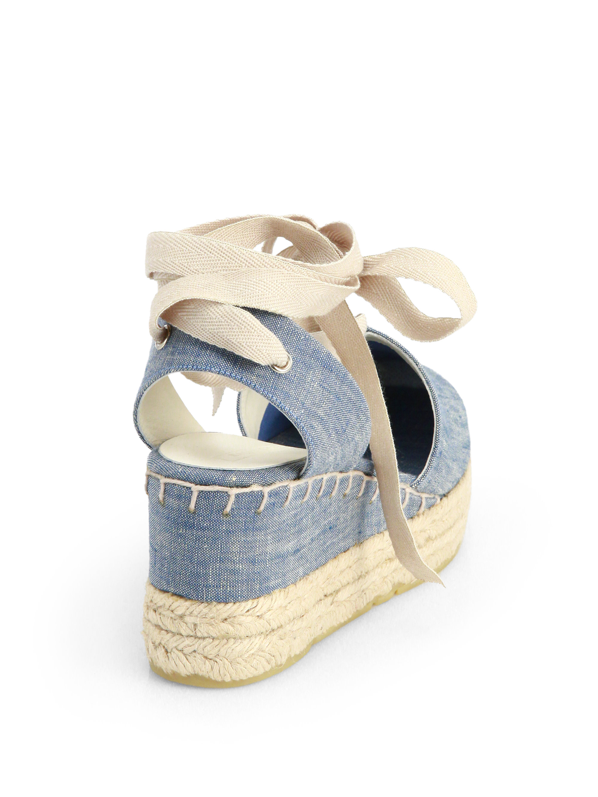 denim espadrille shoes