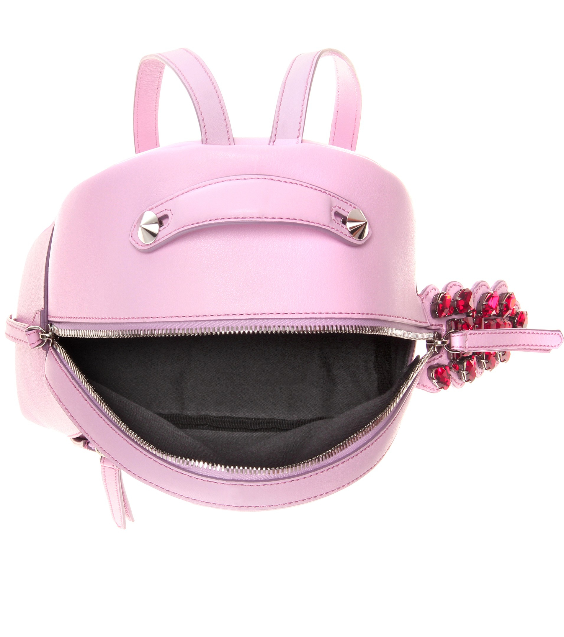 Fendi By The Way Mini Embellished Leather Backpack in Pink Lyst