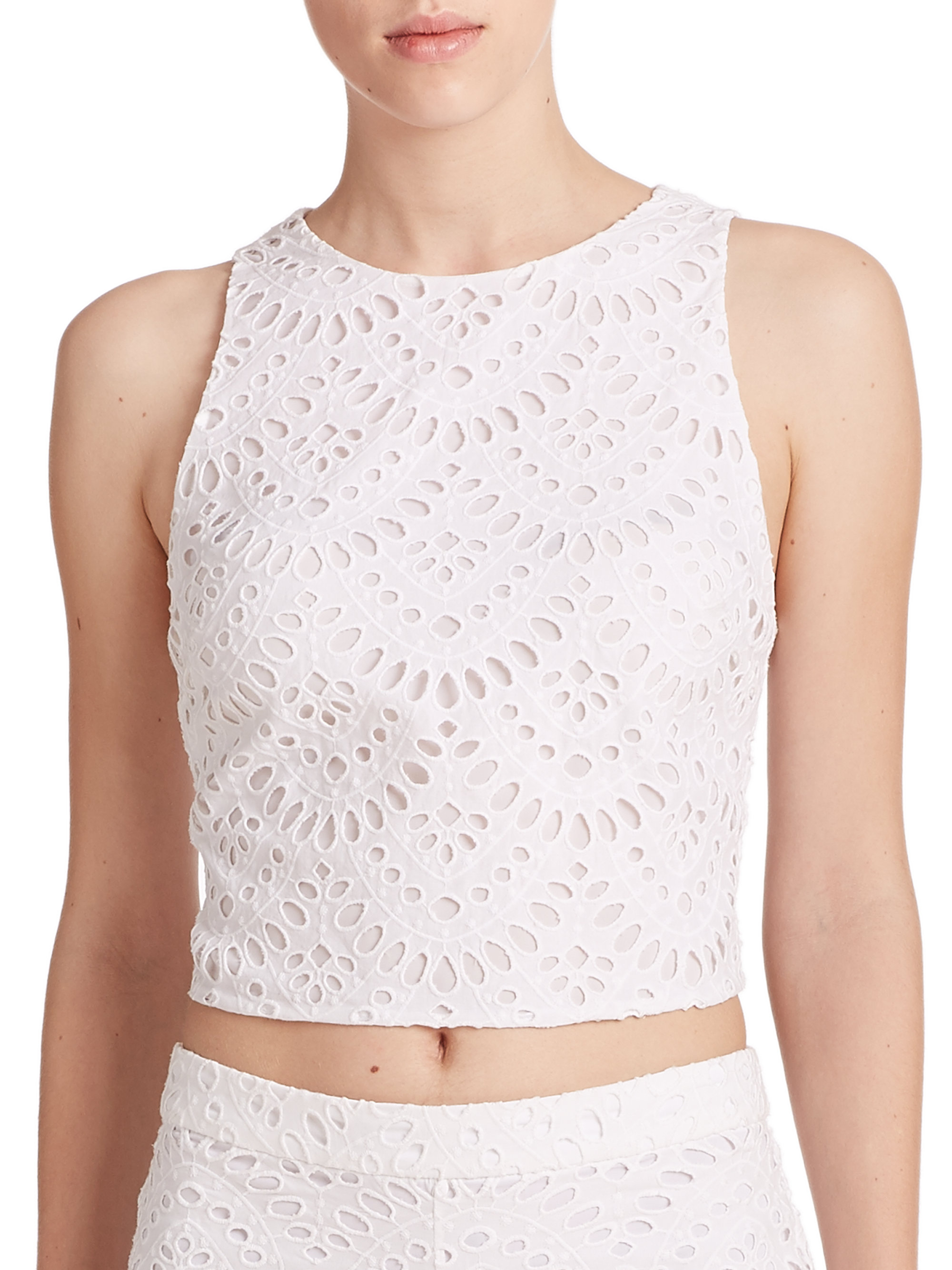 alice and olivia white shirt
