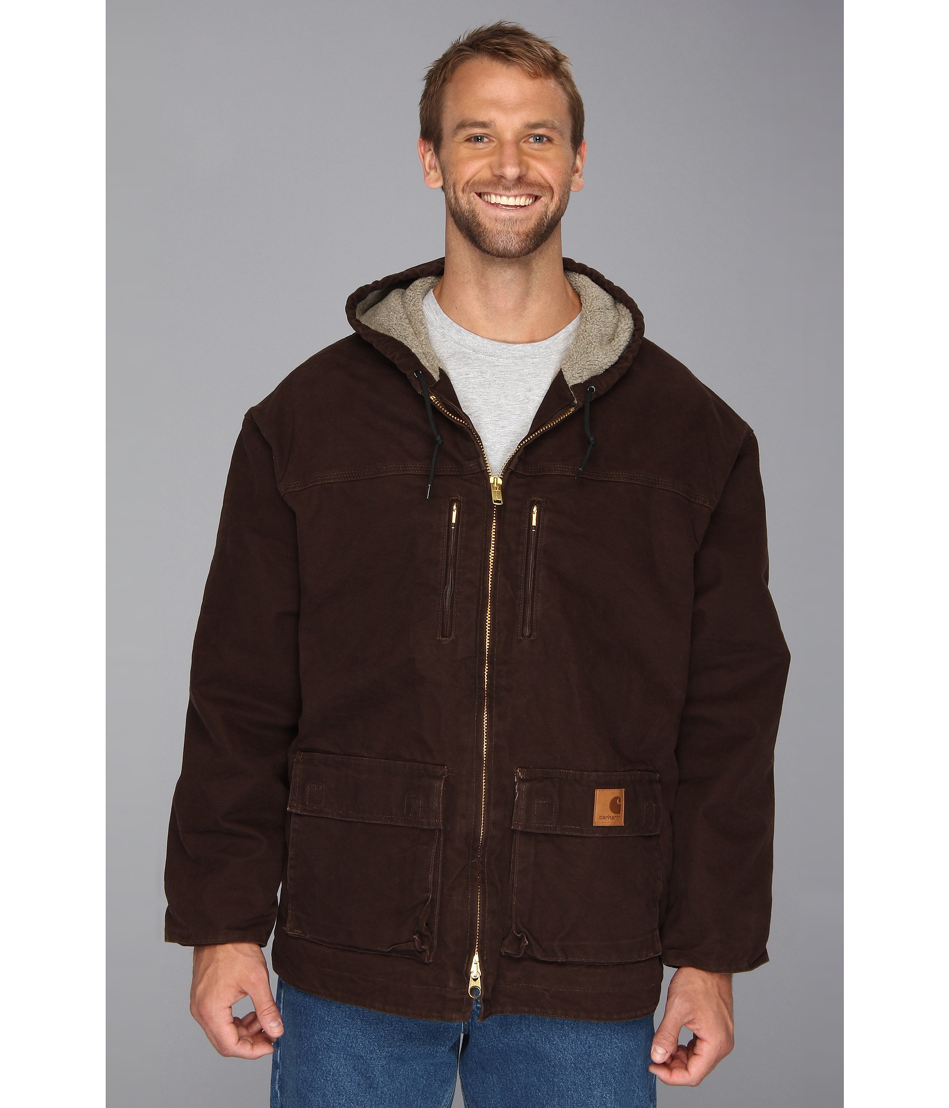 Carhartt Sandstone Jackson Coat (3xl/4xl) in Brown for Men | Lyst