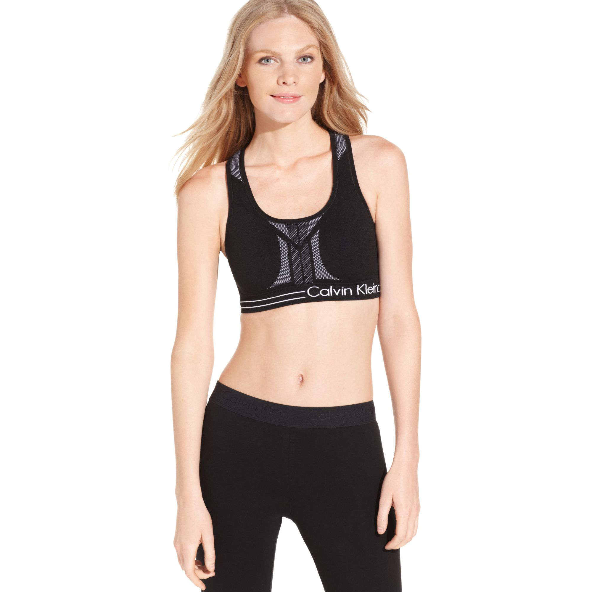 calvin klein sports bra thin strap
