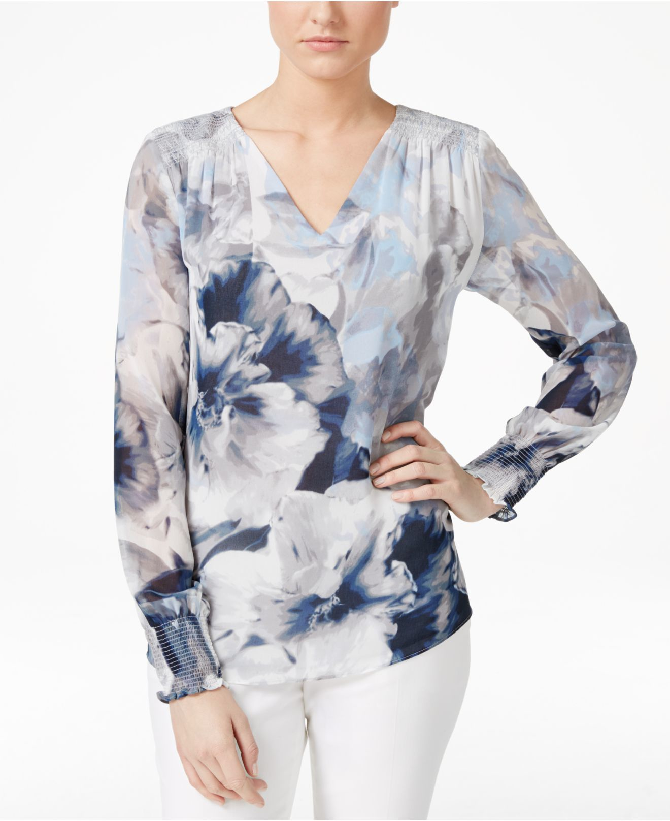 calvin klein floral shirt