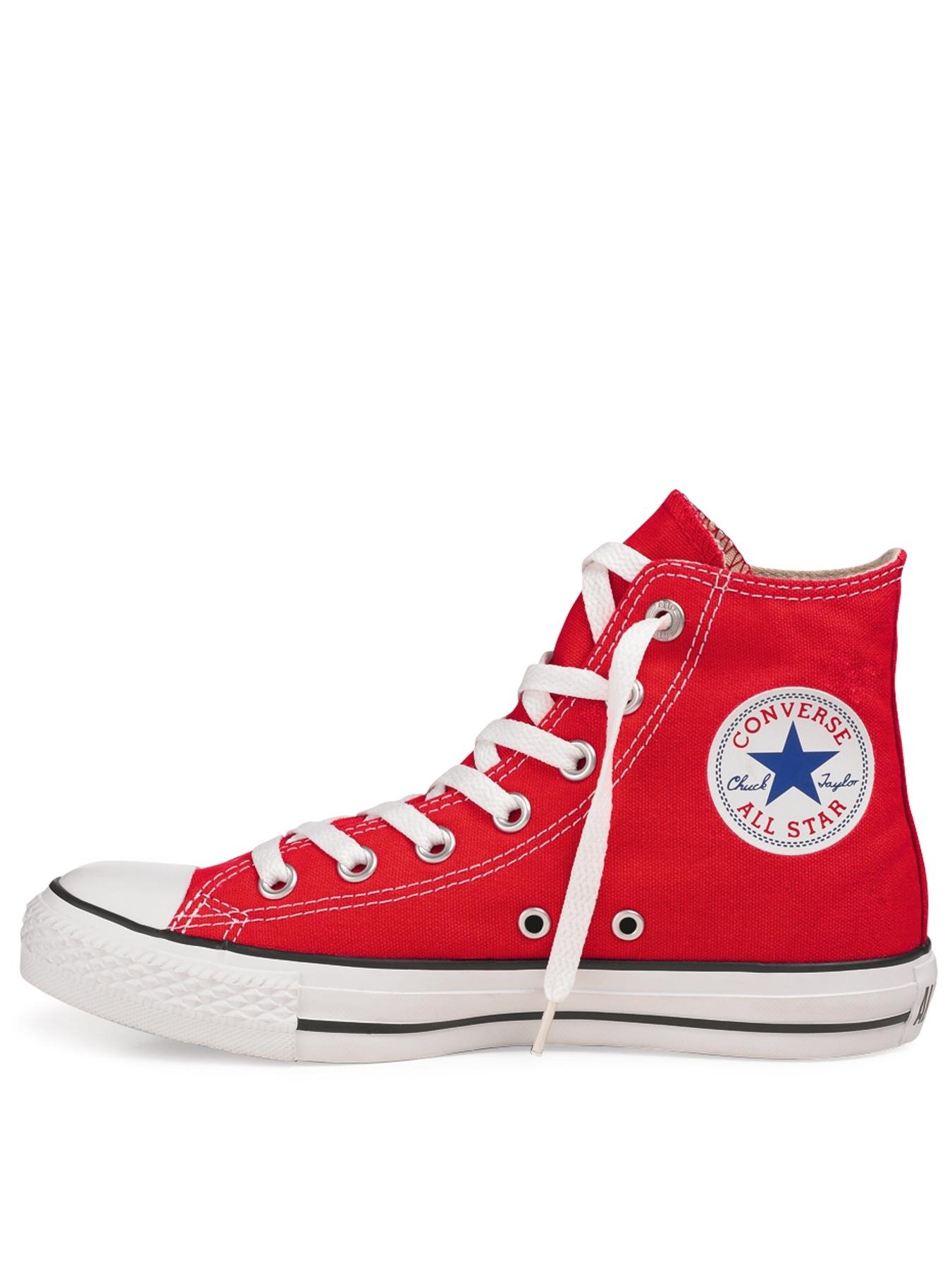 Converse Converse Chuck Taylor All Star Hi Top Plimsolls Red in Red for ...