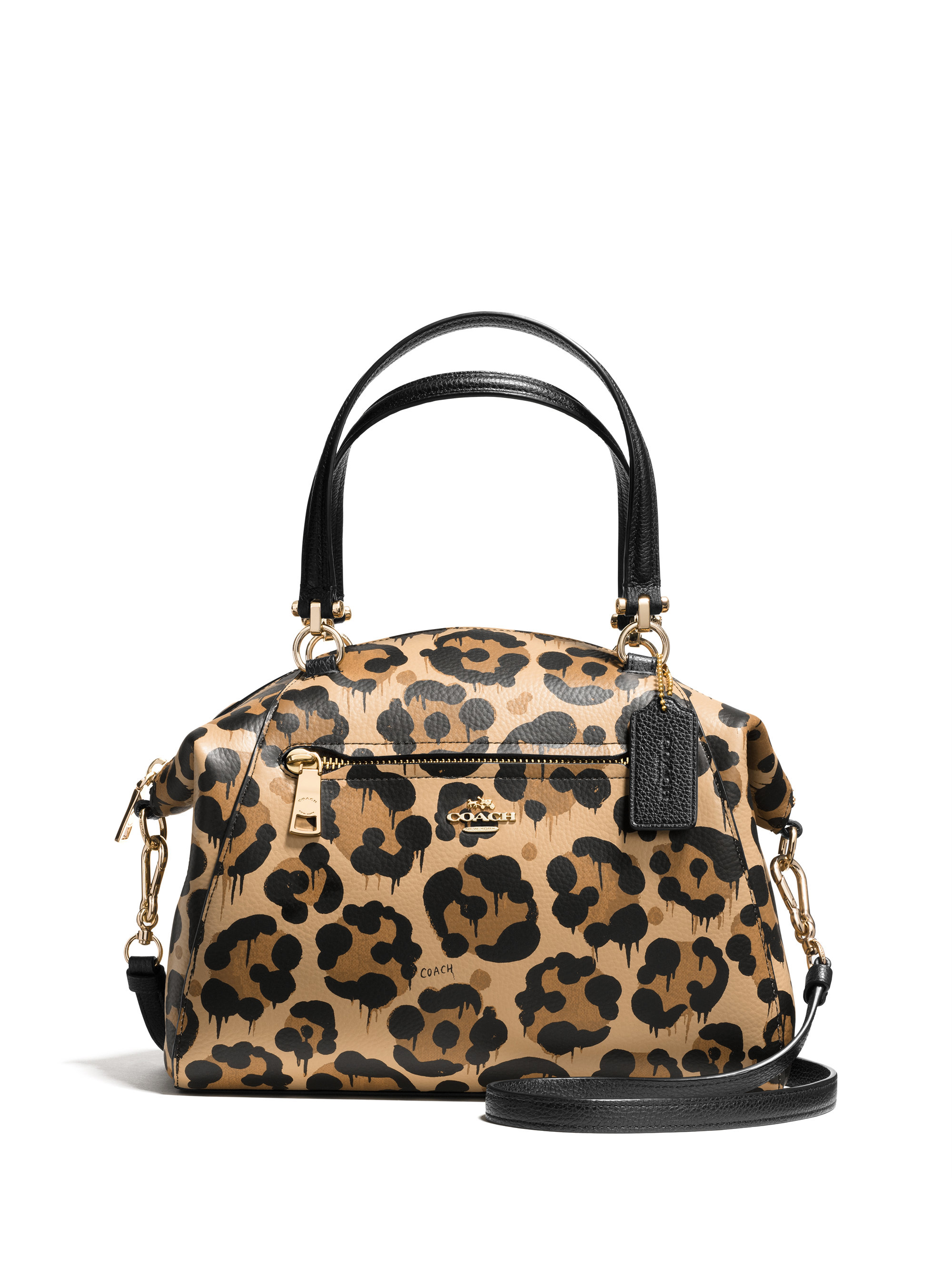 coach leopard print taylor tote