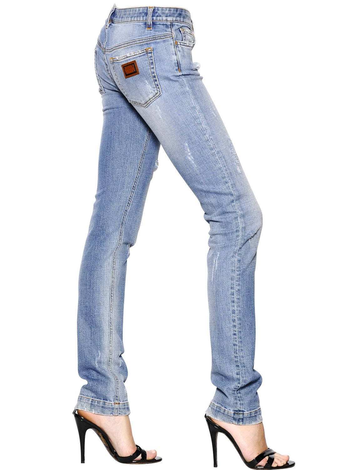 Lyst Dolce & Gabbana Stretch Cotton Denim Jeans in Blue