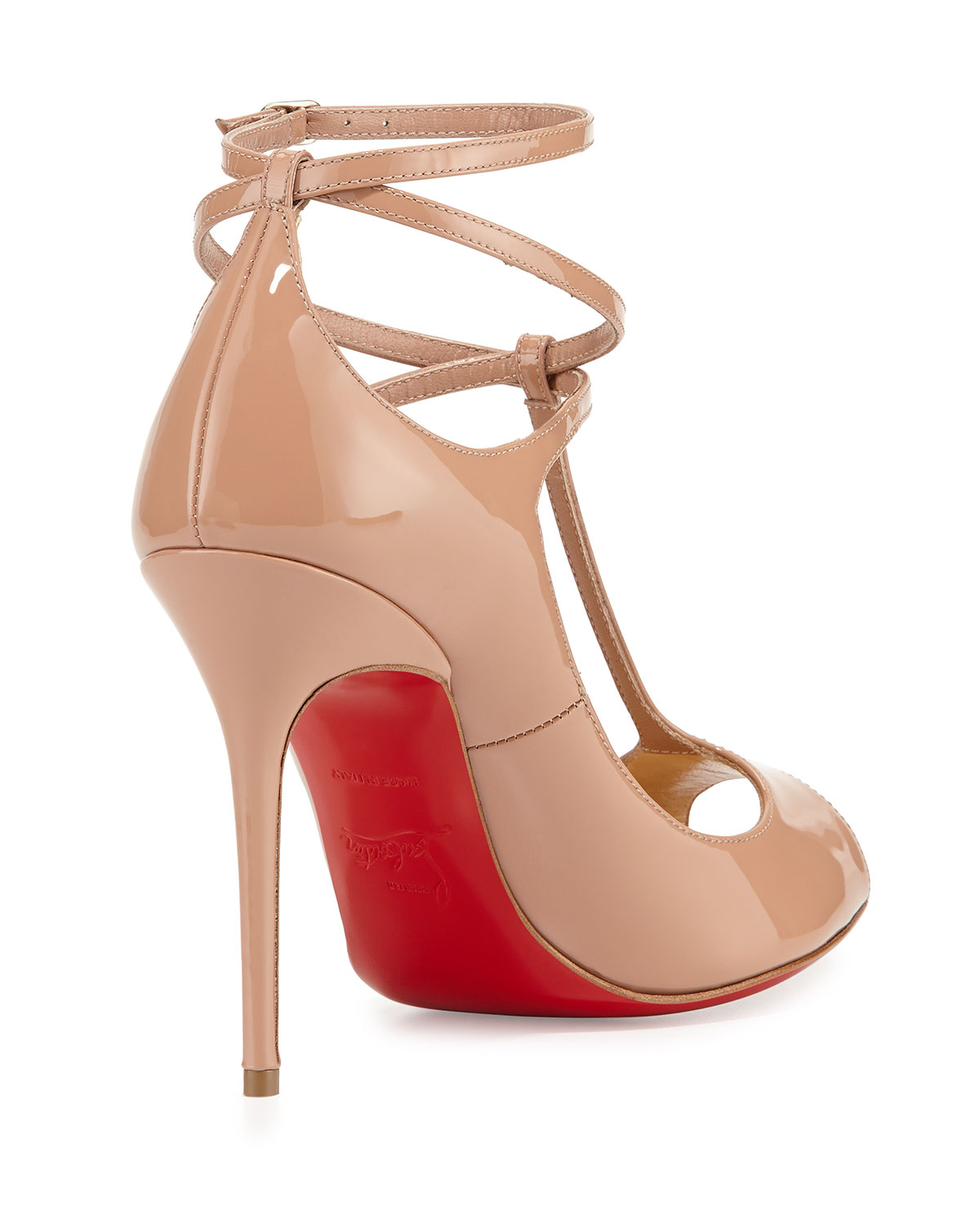 replica christian louboutin mens shoes - Christian louboutin Talitha T-Strap Pumps in Red | Lyst