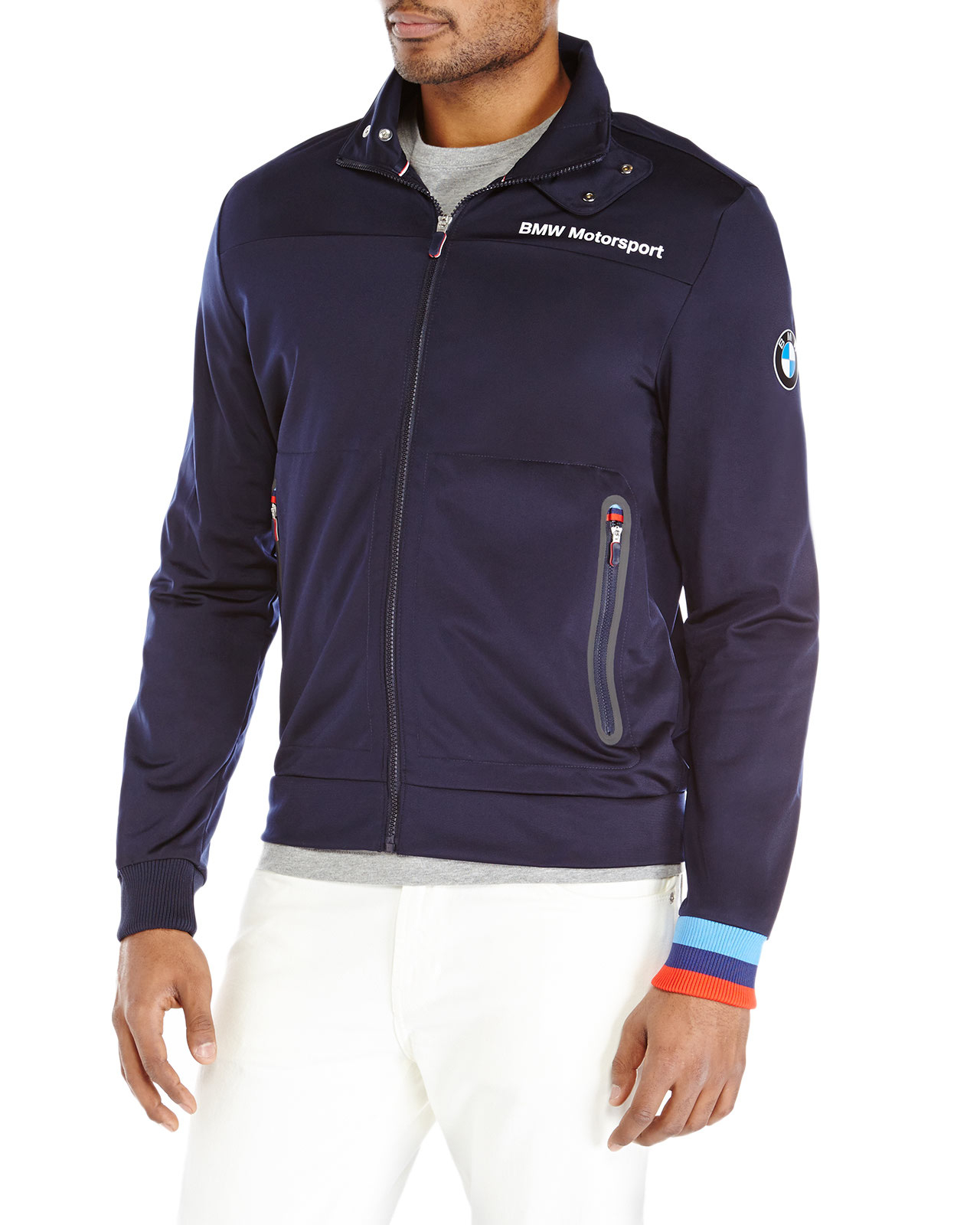 Lyst - Puma Navy Bmw Motorsport Track Jacket in Blue for Men