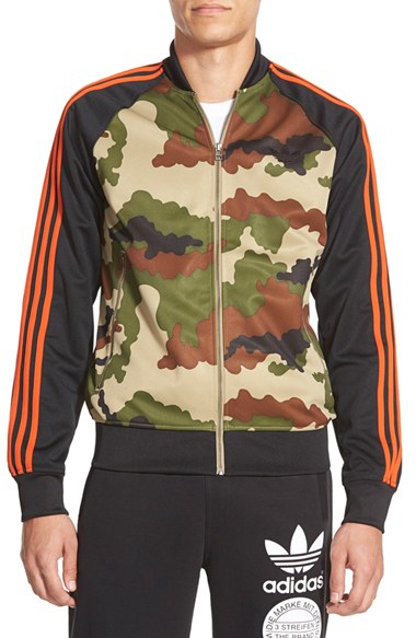 Adidas originals 'street Superstar' Camo Track Jacket in Black for Men ...