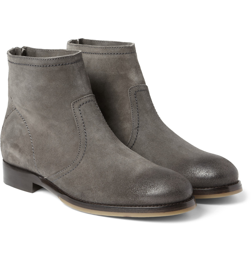 jimmy choo grey suede boots