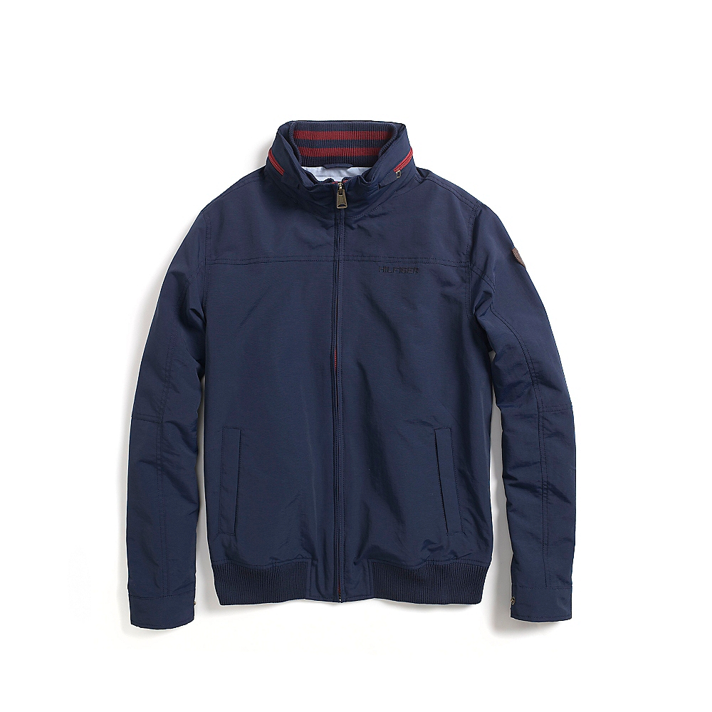 Tommy Hilfiger Classic Zip Up Jacket in Blue for Men (Core Navy / Swiss ...