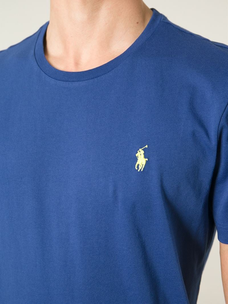 Polo Ralph Lauren Blue Logo Embroidered T Shirt Product 2 594554130 Normal 