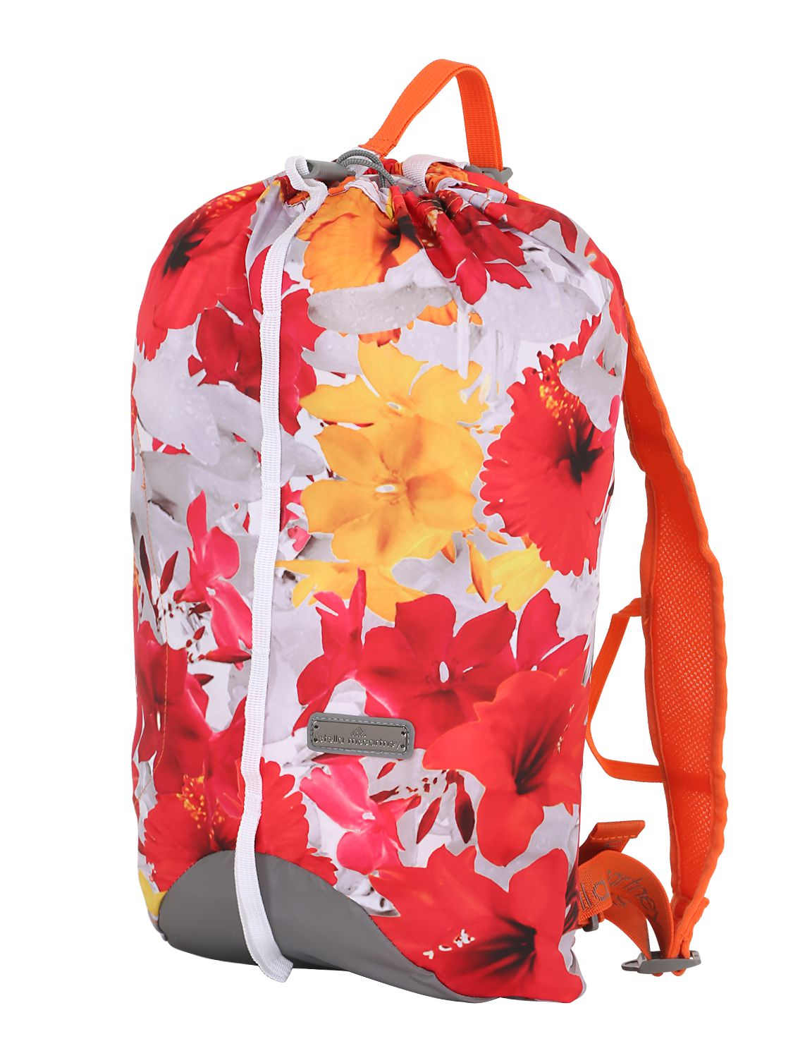 adidas By Stella McCartney Lace Floral Printed Running Backpack in Orange/Red (Orange) - Lyst