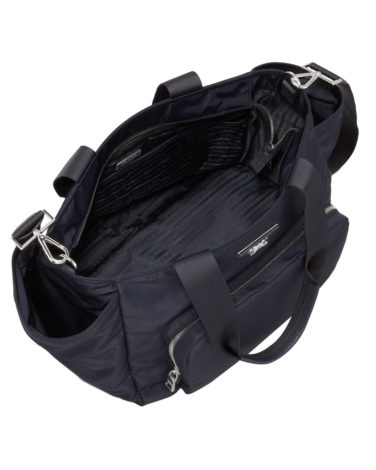 discount authentic prada bags - Prada Nylon Baby Bag in Black (BLUE) | Lyst