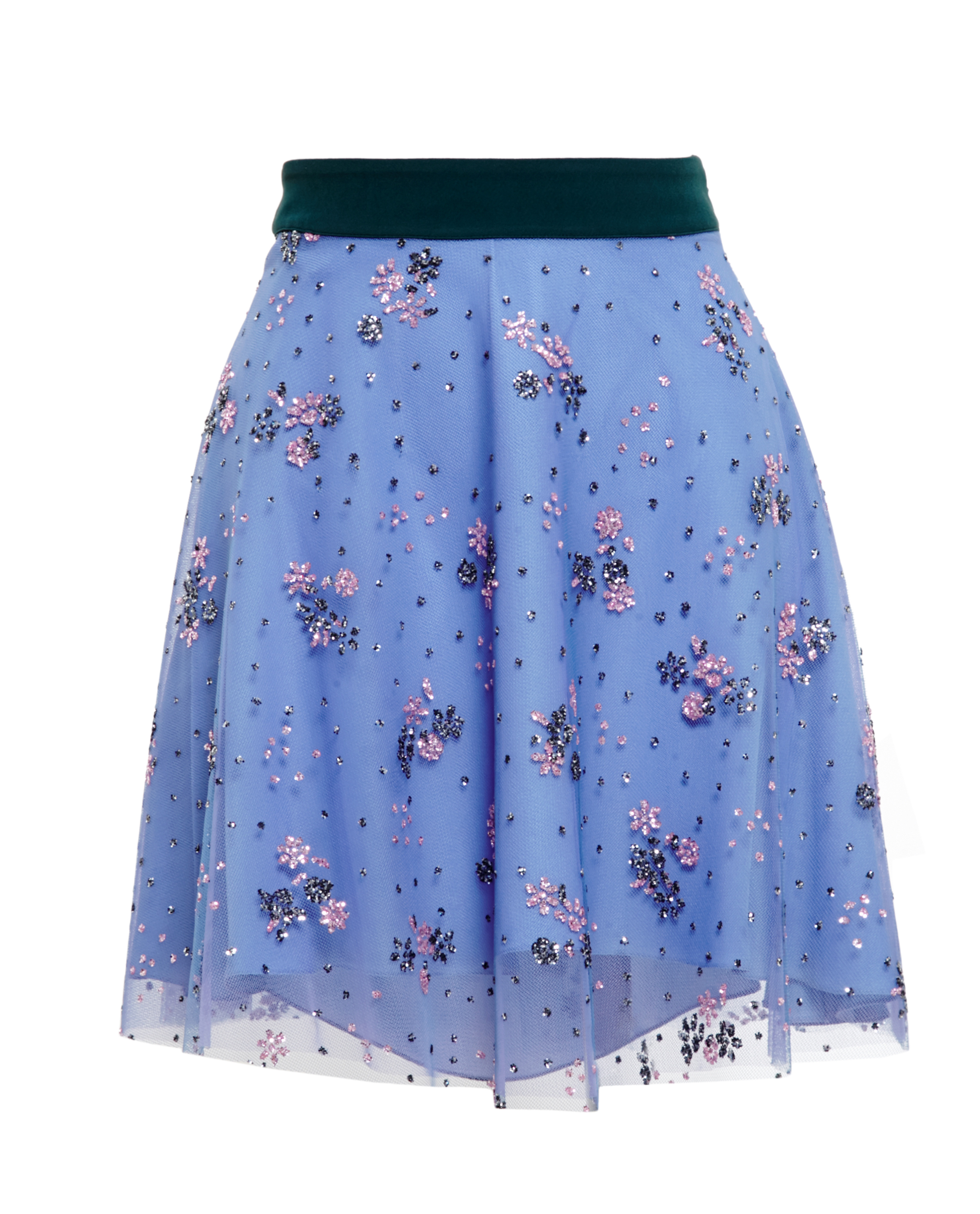 Lyst - Mary Katrantzou 'Glitter Diona' Skirt in Blue