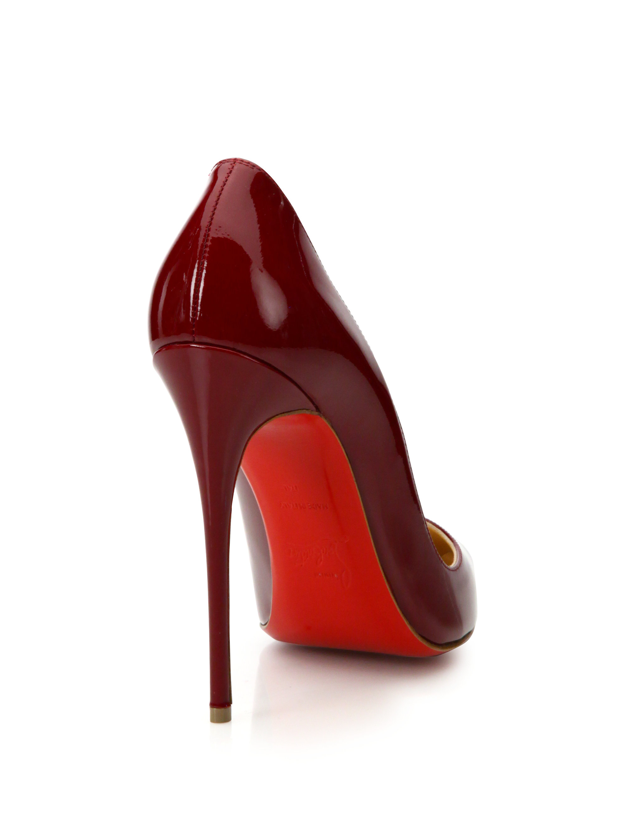 Christian louboutin So Kate Rouge Patent Leather Pumps in Red | Lyst  