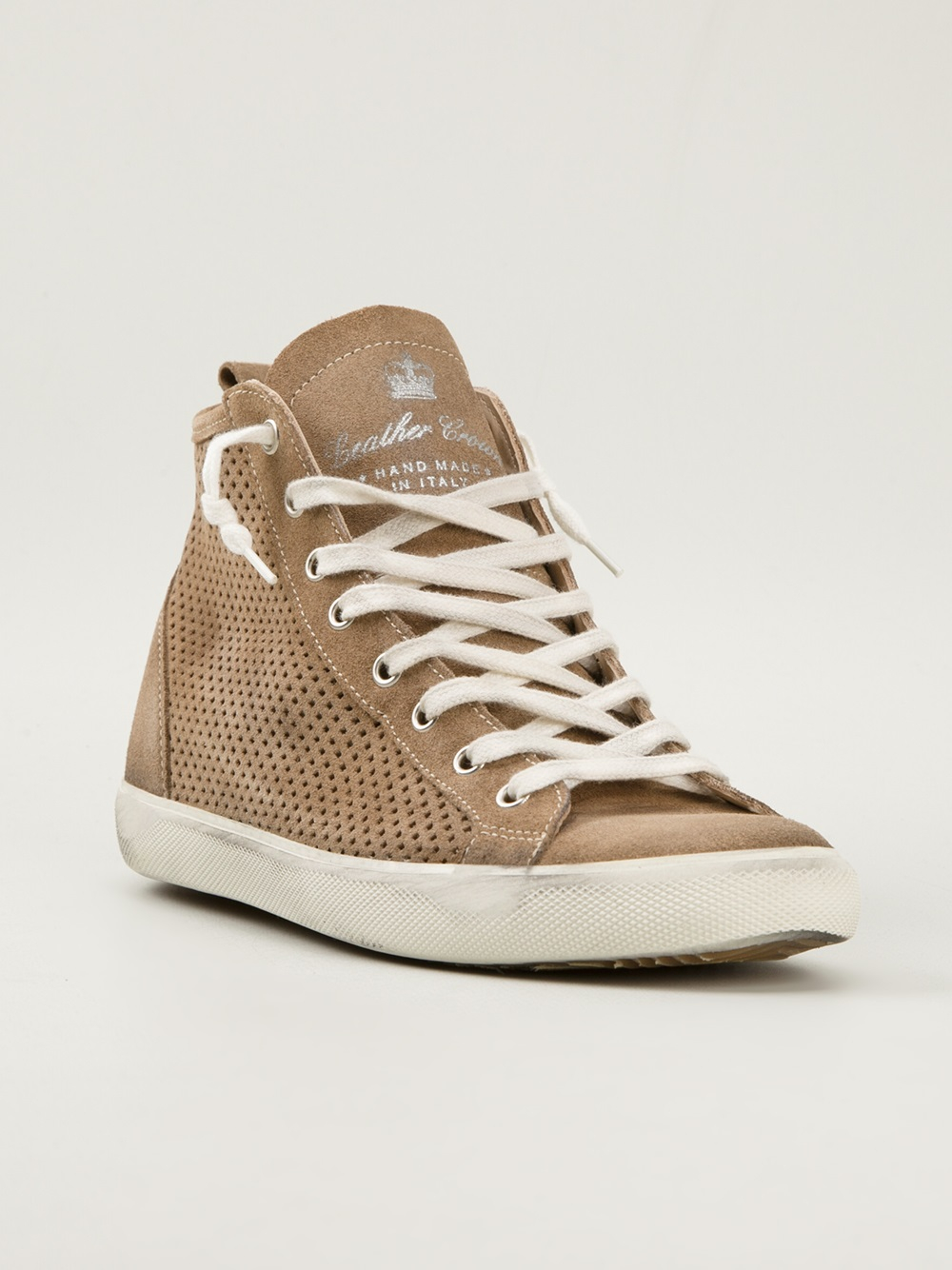 sneakers leather crown online