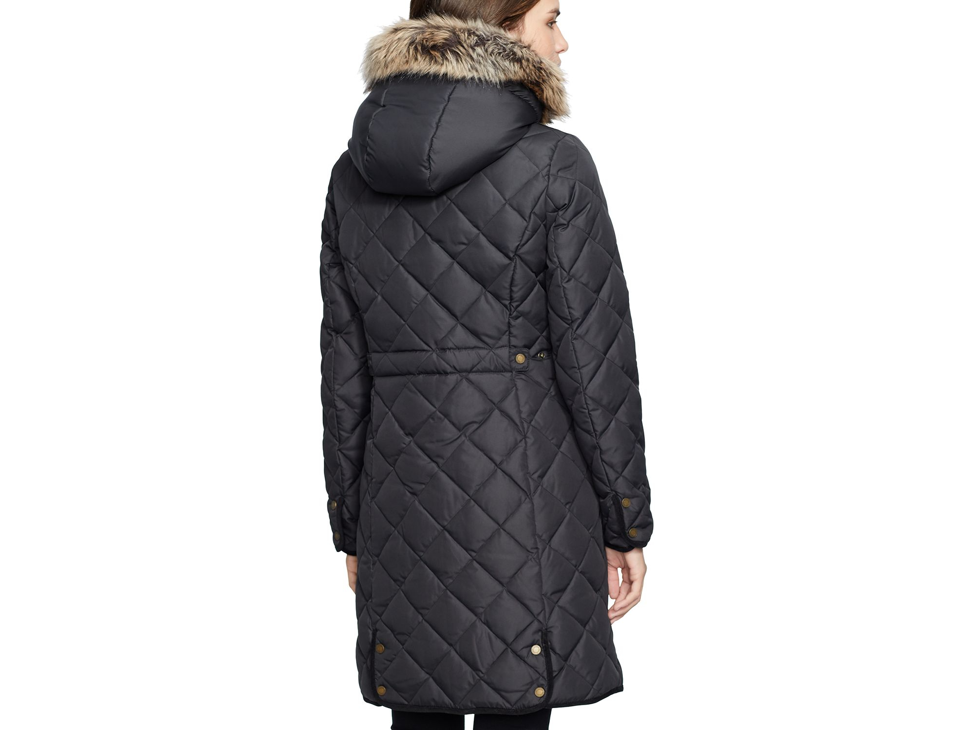 ralph lauren parka with faux fur trim