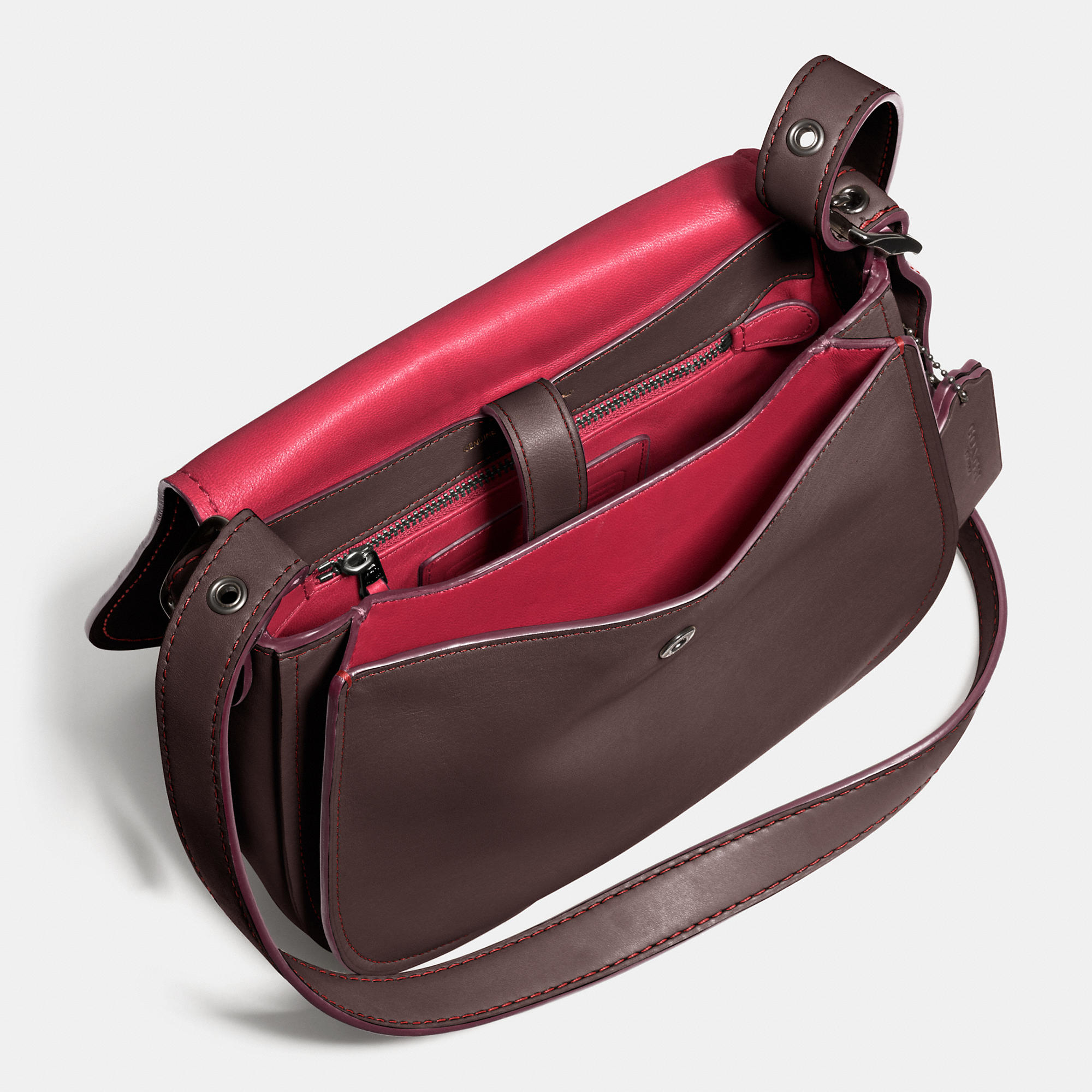 coach wallets saddle