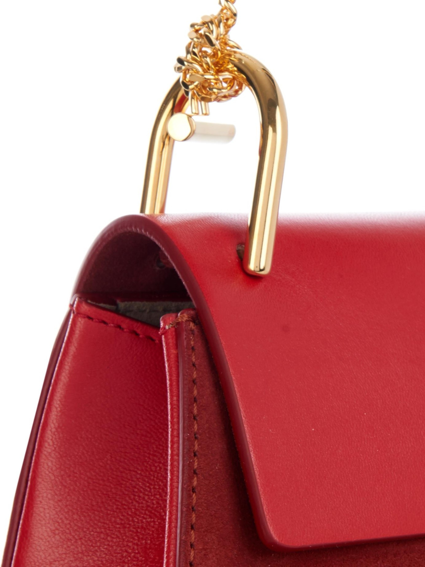 Chlo Drew Cross-Body Bag in Red | Lyst