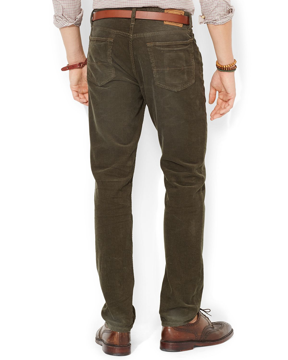 Ralph lauren Polo Straight-Fit 5-Pocket Corduroy Pants in Beige for Men ...