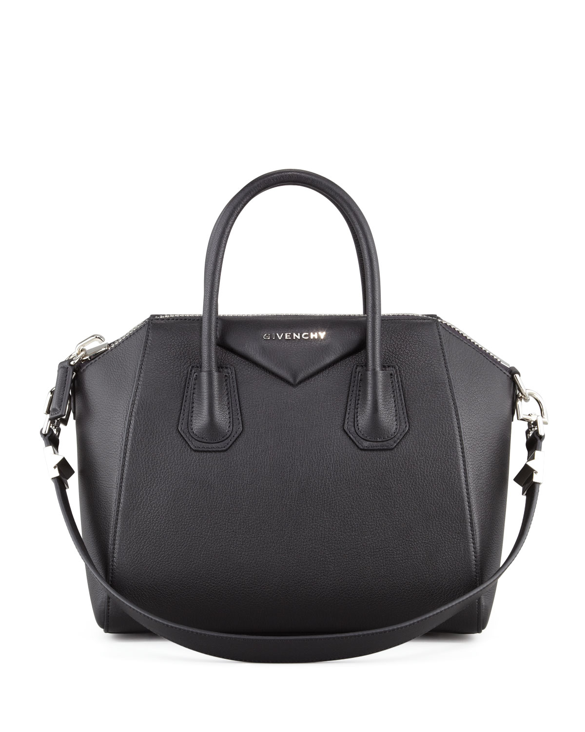 Givenchy Antigona Small Sugar Goatskin Satchel Bag in Black | Lyst