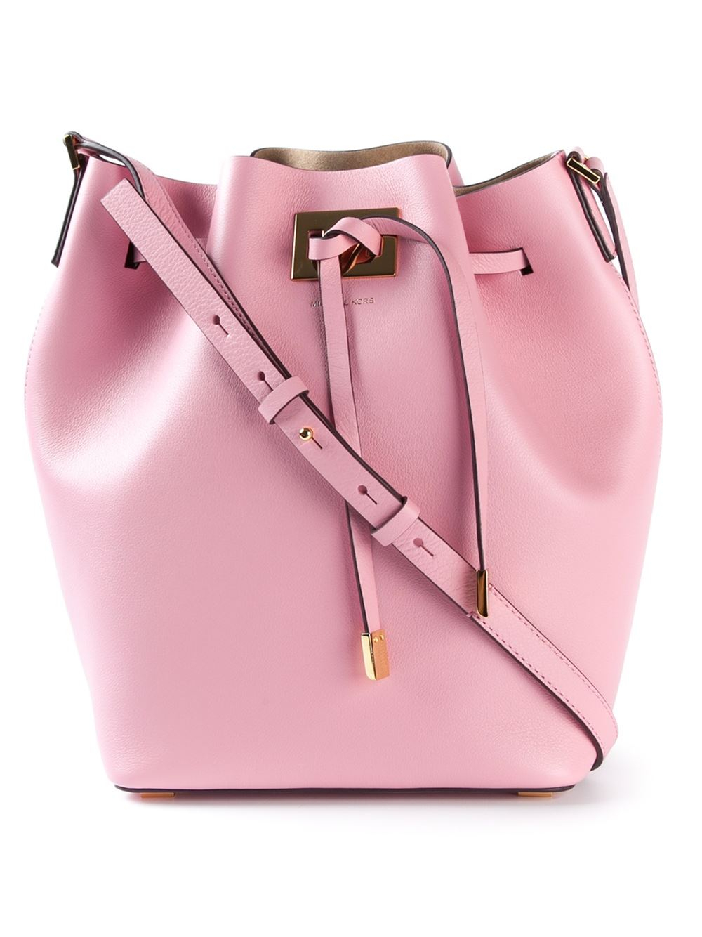 Lyst Michael Kors Miranda Bucket Bag In Pink Gallery