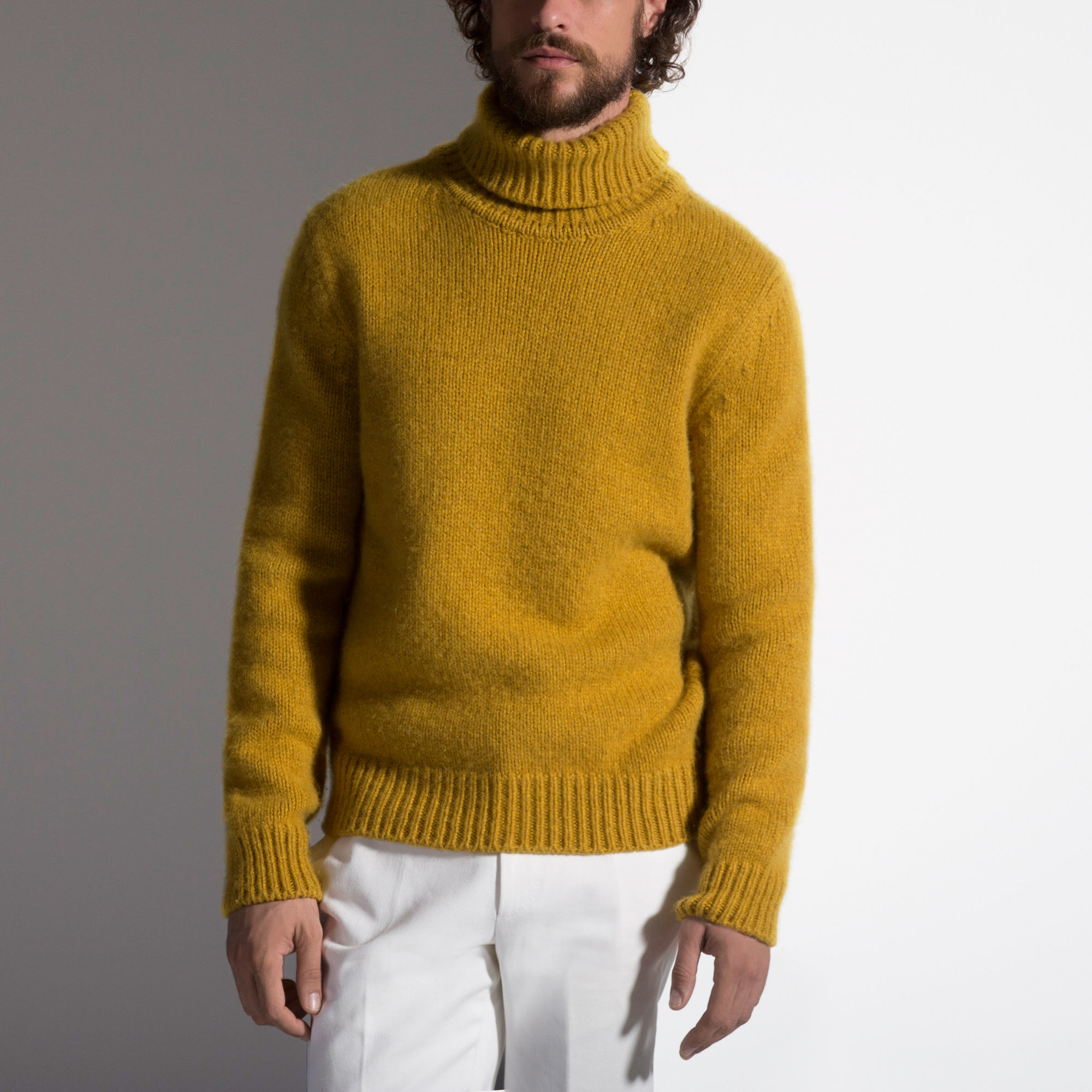 Lyst - Bally Cashmere Polo Neck in Yellow for Men