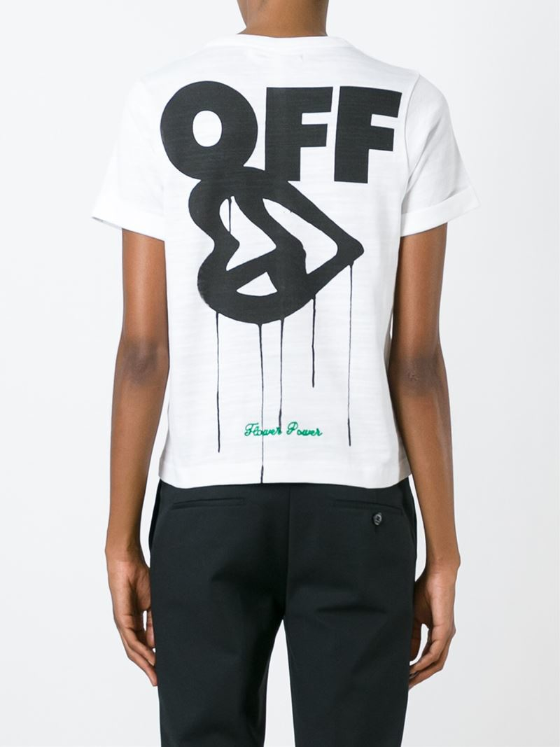 Lyst - Off-White C/O Virgil Abloh Slogan Print T-shirt in White