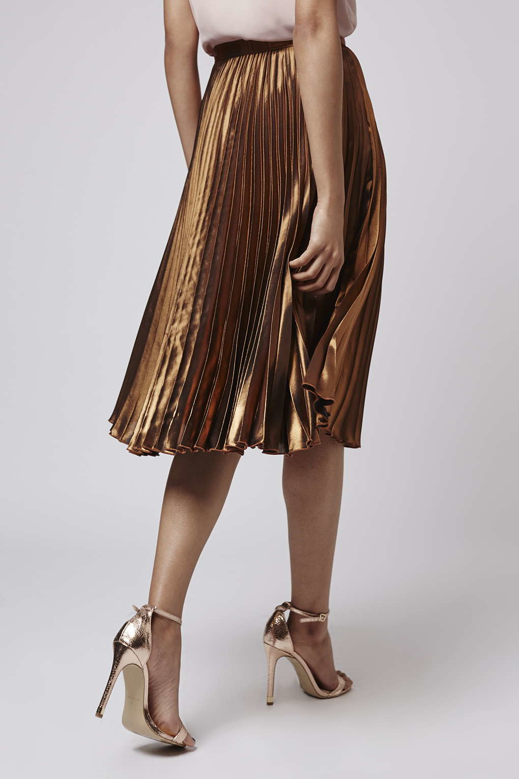metallic pleated skirt uk,www 