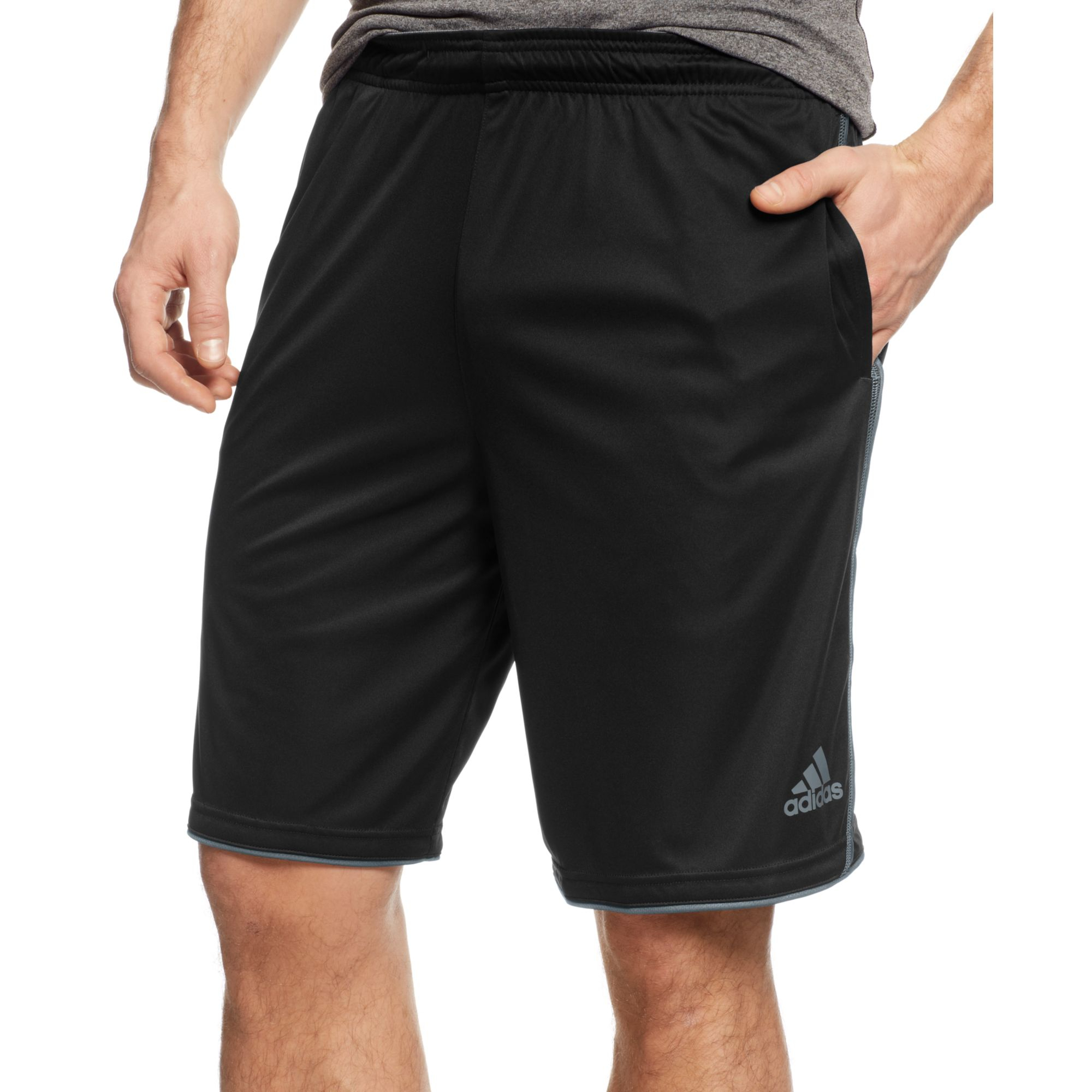 Adidas Big and Tall Ultimate Force V2 Climalite Shorts in Black for Men ...