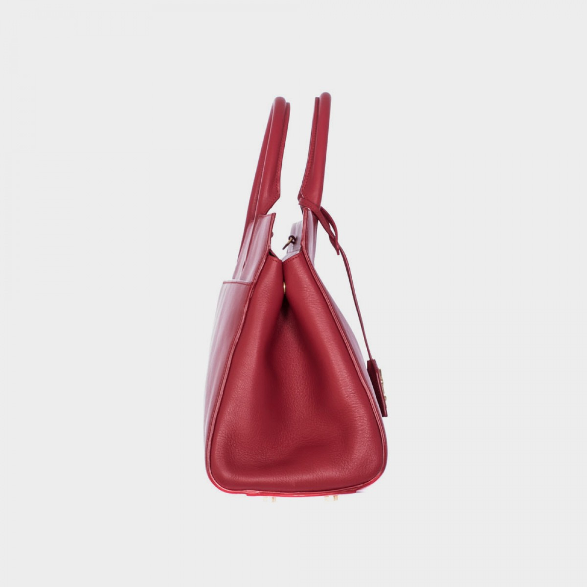 Saint laurent Red Leather Cabas Rive Gauche Medium Bag in Red | Lyst  