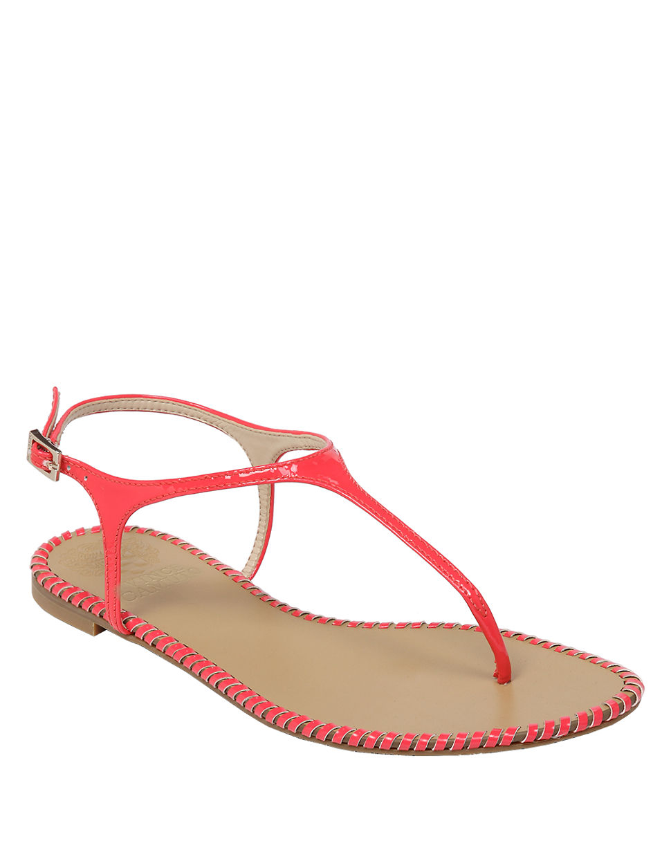 Vince Camuto Adrelin Patent Leather Sandals in Pink | Lyst
