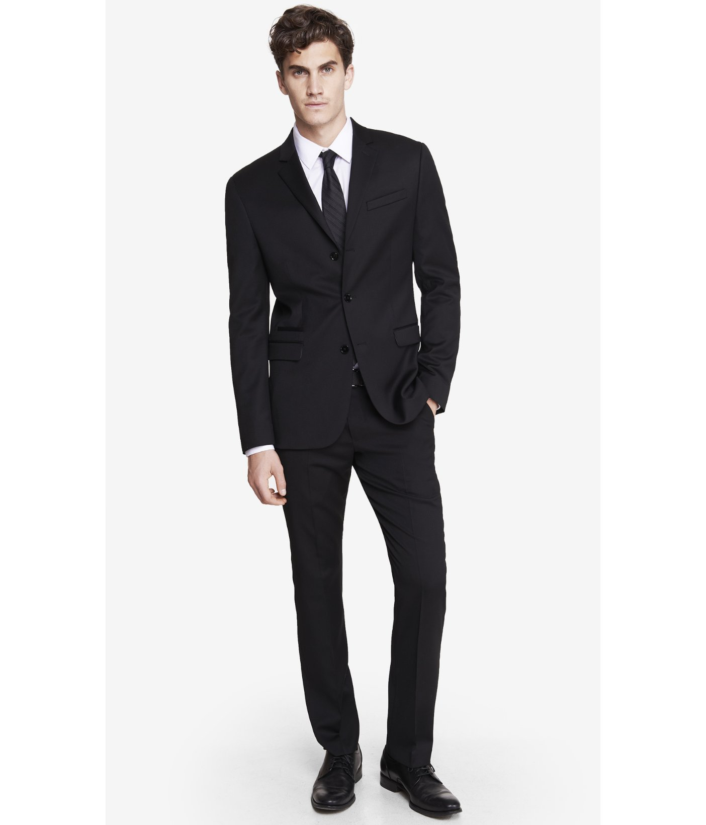 Lyst - Express Black Three Button Photographer Suit Jacket in Black for Men
