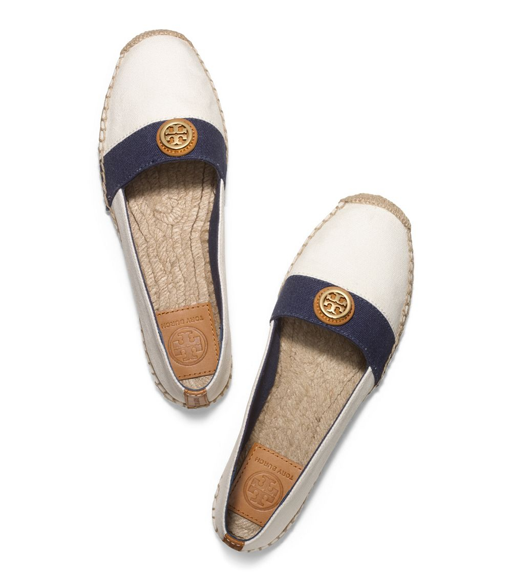 tory burch white flats