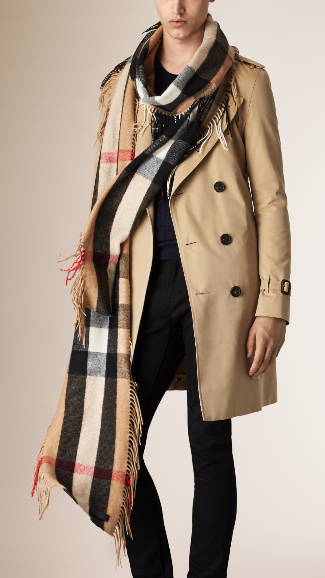 extra long burberry scarf