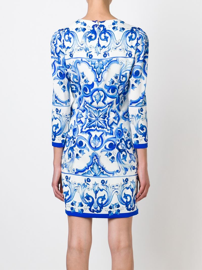 Dolce&gabbana Dolce And Gabbana Tile Print Dolce And Gabbana