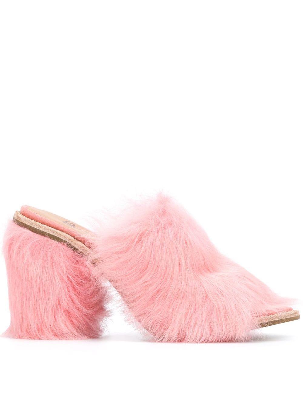UGG Exclusive Rosa Pink Fluff Heeled Mules - Save 71% - Lyst