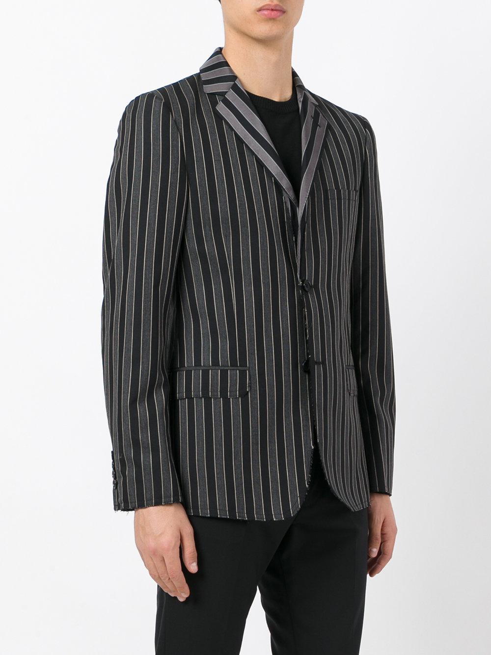 Lyst - Alexander Mcqueen Striped Blazer in Gray for Men