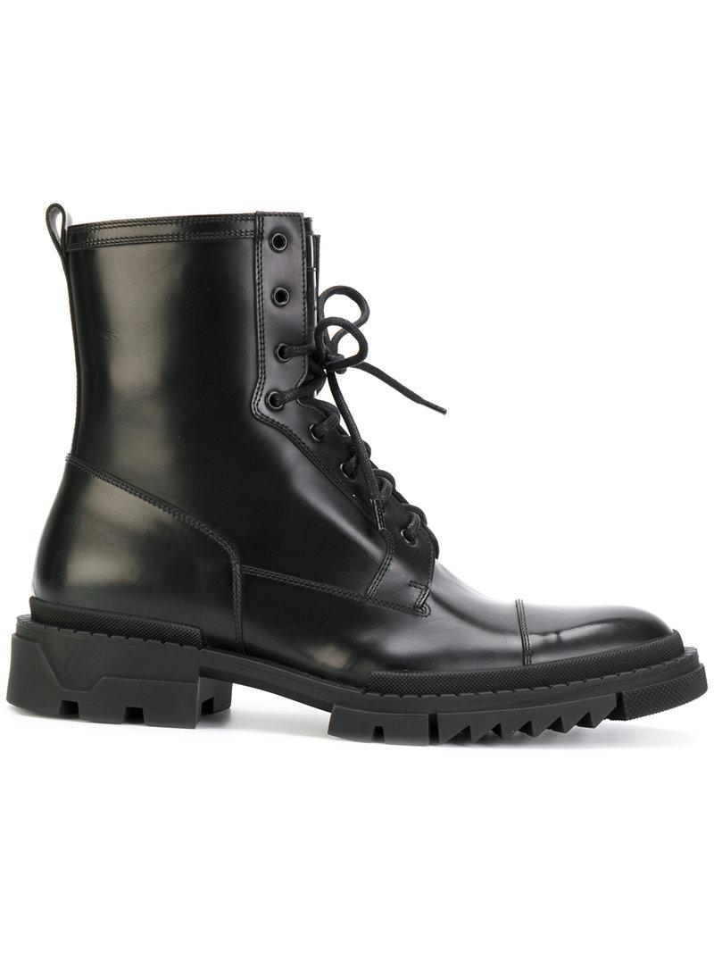 Versace Cargo Boots in Black for Men - Lyst
