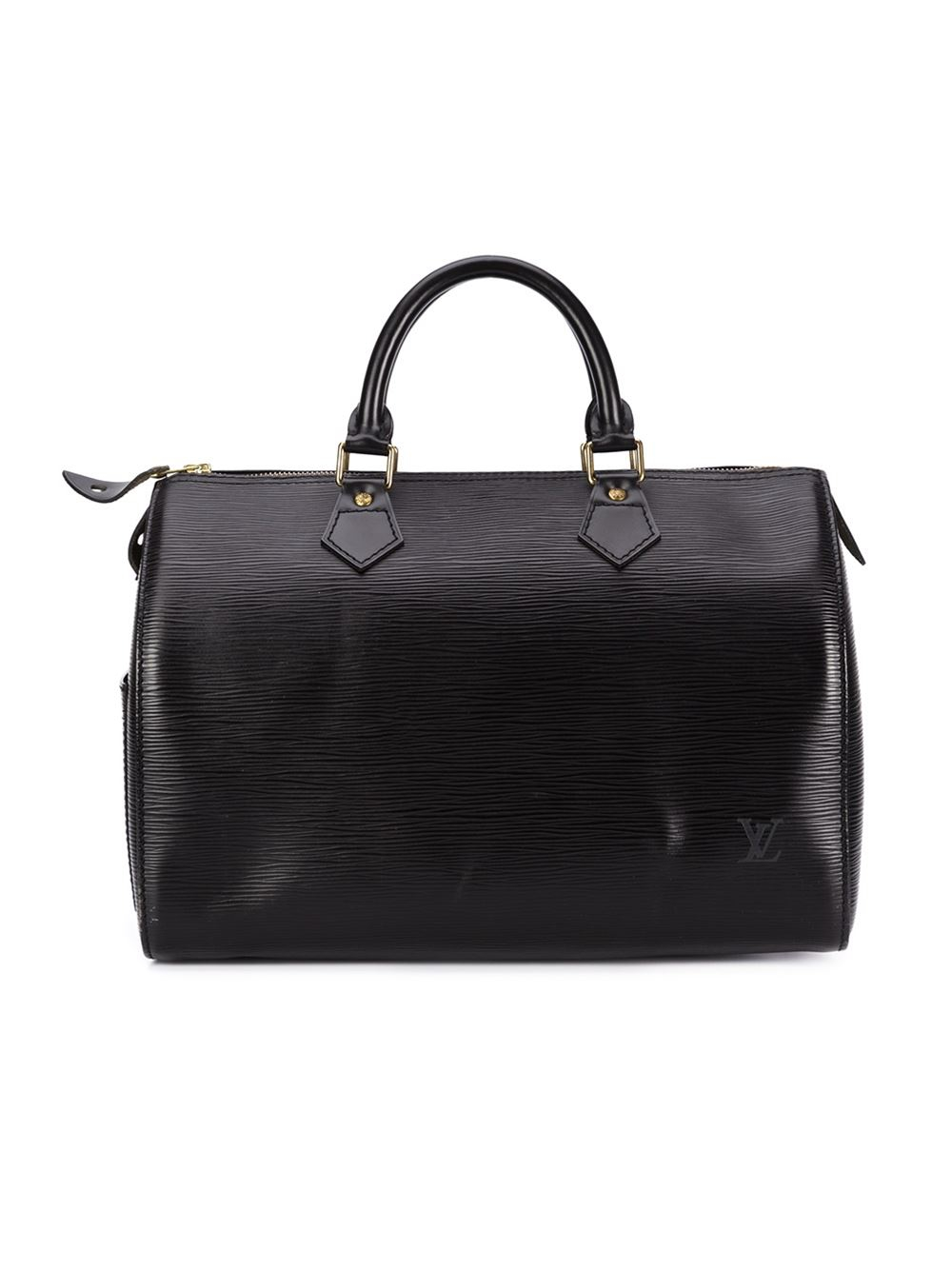Louis Vuitton Leather &#39;speedy 30&#39; Tote in Black - Lyst
