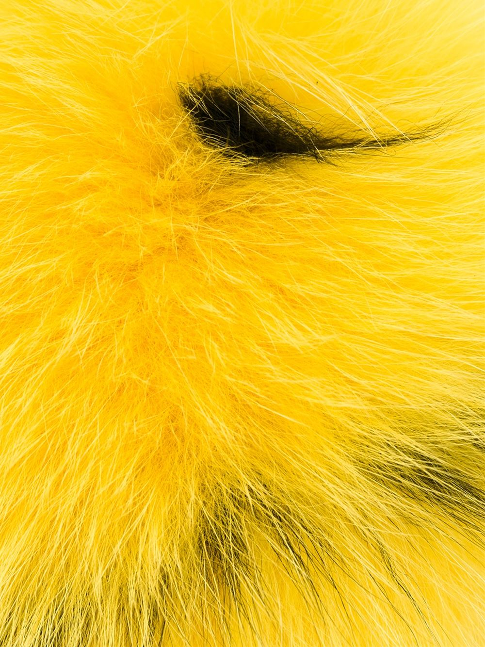 yellow pom pom fur Fox Lyst Pom Yellow  Charm in Bag Pom Fur  Fendi