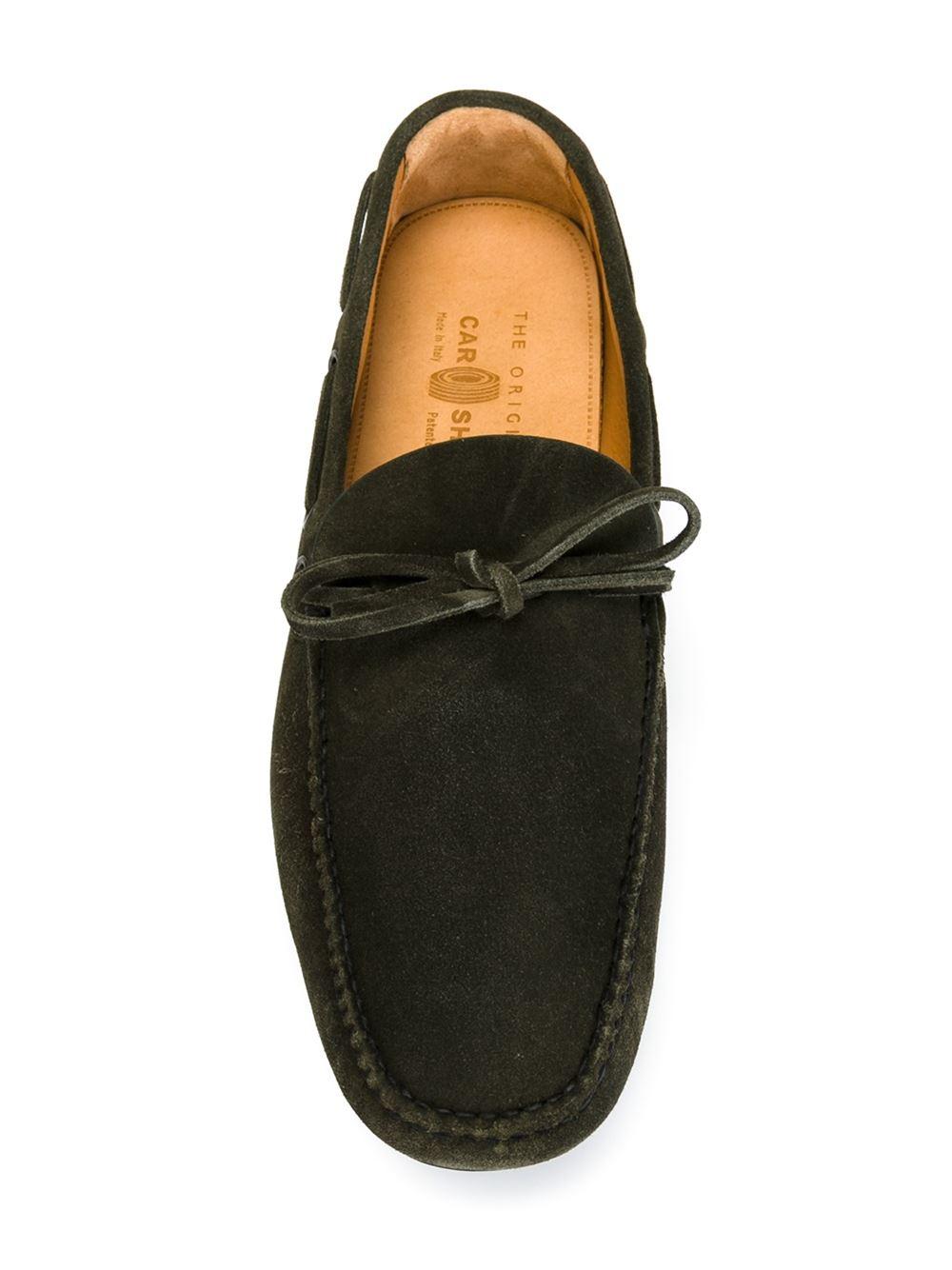 Lyst - Car shoe Suede Loafers in Green for Men