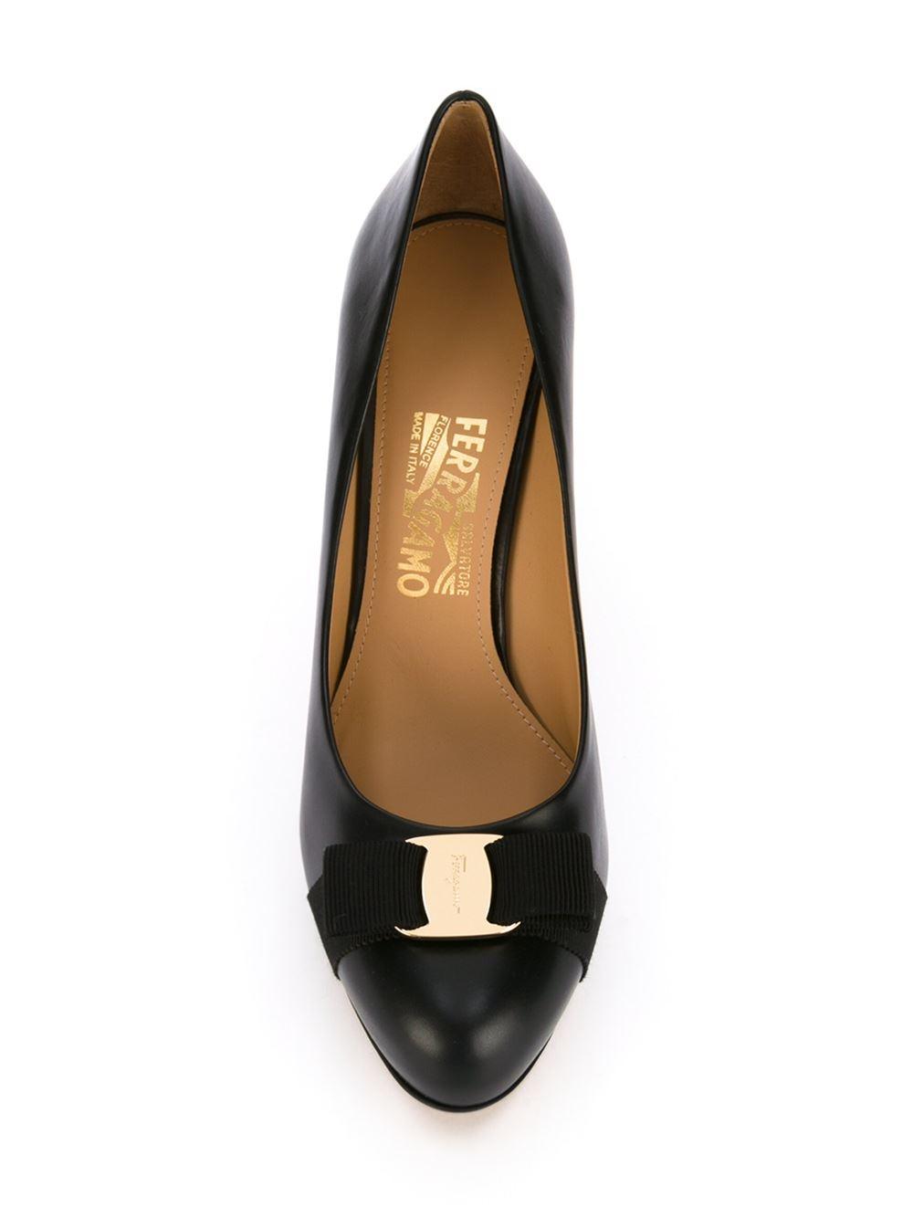 ferragamo pimpa pumps in black lyst ferragamo pimpa pumps in black lyst