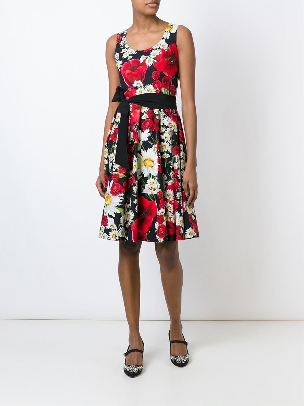 Lyst - Dolce & Gabbana Floral Print Dress
